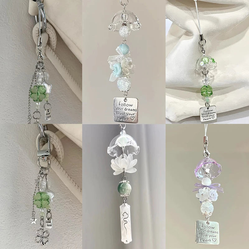 Wind Chime Keyring Pendant | Cute Watermelon Bag & Phone Charm Keyring Charm Pendant QXL