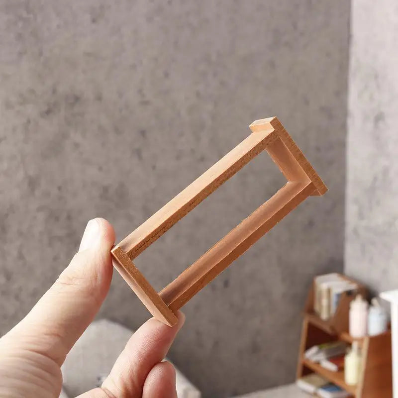 1:12 Dollhouse Miniature Wooden Storage Shelf Rack Décor Dollhouse Miniature QXL