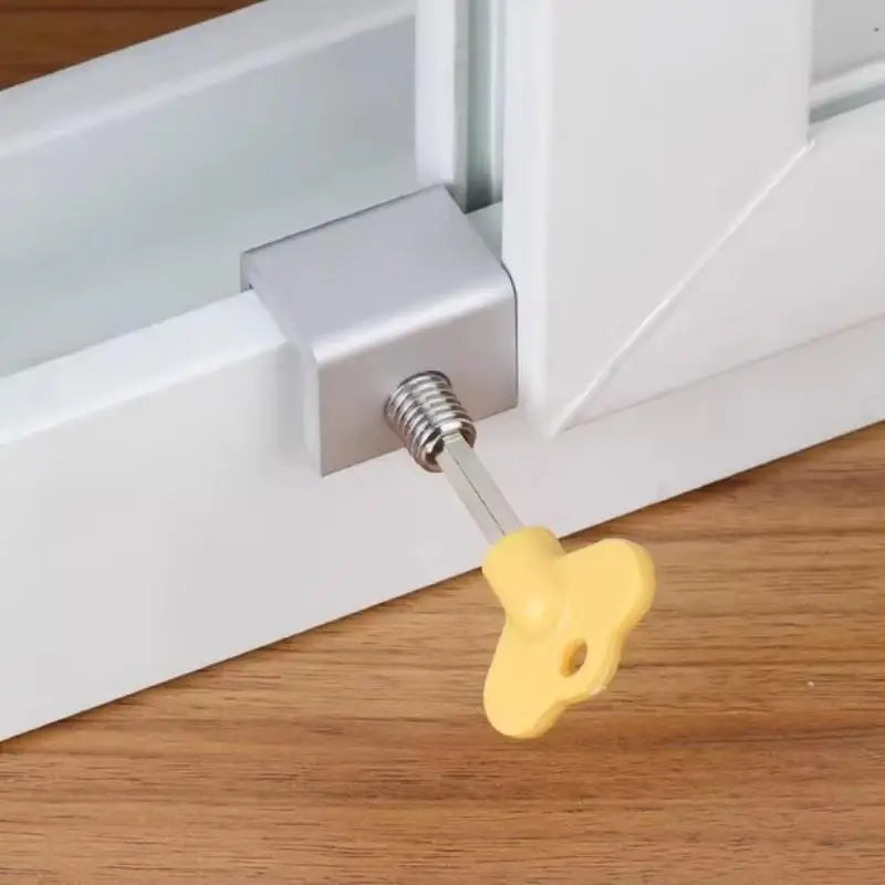 Aluminum Adjustable Sliding Window & Door Keyed Security Lock Window Security Lock QXL
