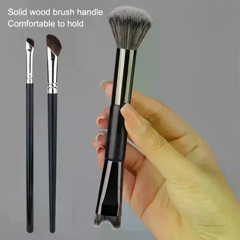 U-Shaped Dual Head Nose Contour Brush Set – Sculpting Tool Nose Contour Brush QXL