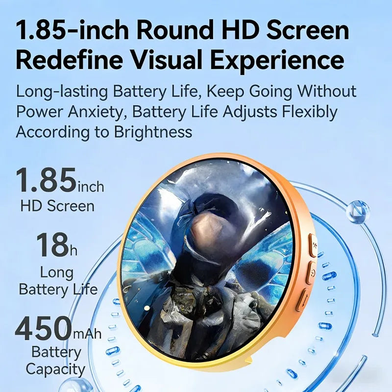 Smart Anime E-Badge | HD Screen Bluetooth 5.4 USB-C Pin Smart Display Badge QXL