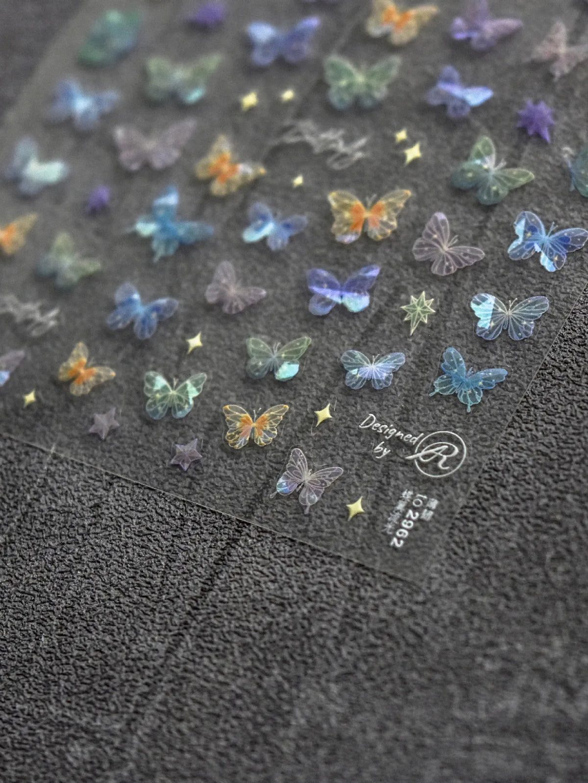 5D Laser Butterfly Nail Art Stickers | Self-Adhesive Decals Nail Art Stickers QXL