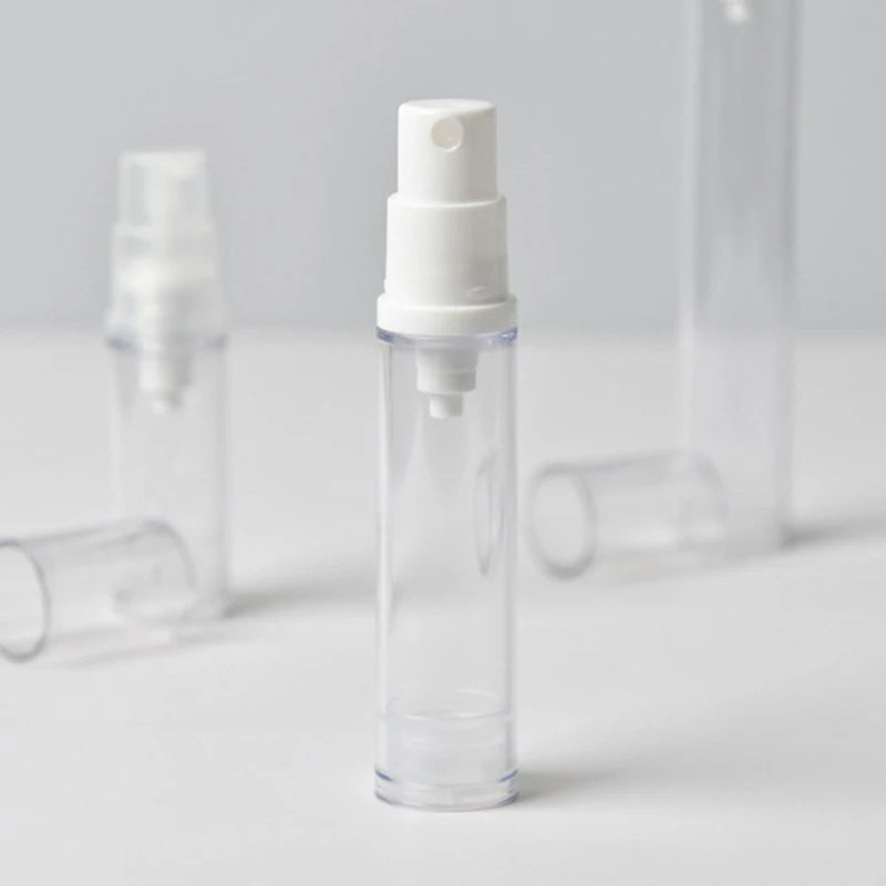 Airless Vacuum Pump Bottle 5/10/15ml | Refillable Travel Container Cosmetic Pump Bottle QXL