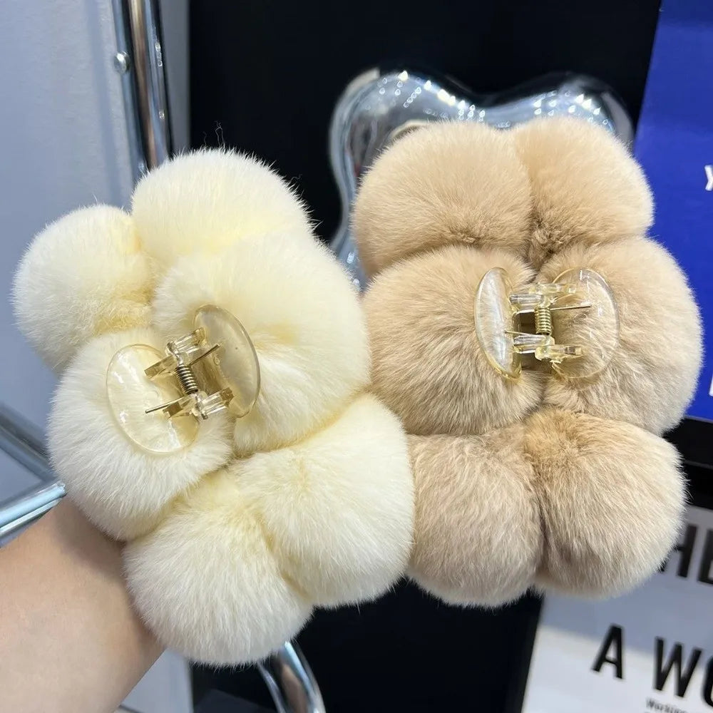 Multifunctional Plush Claw Hair Clip | High-End Styling Accessory Claw Hair Clip QXL