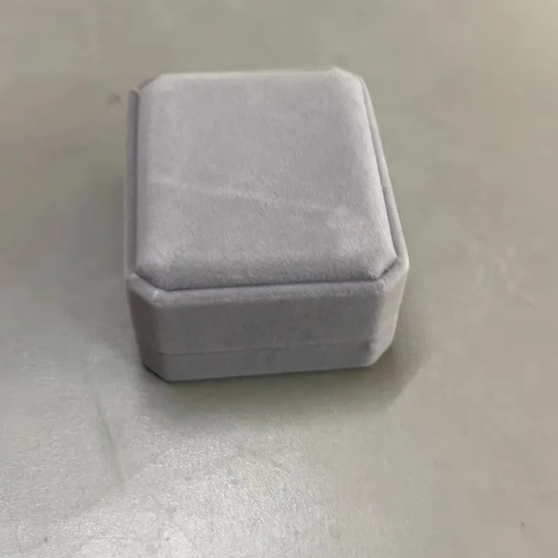 Velvet Jewelry Gift Box | Ring, Necklace & Pendant Case Jewelry Gift Box QXL GRAYpendant box 1pc