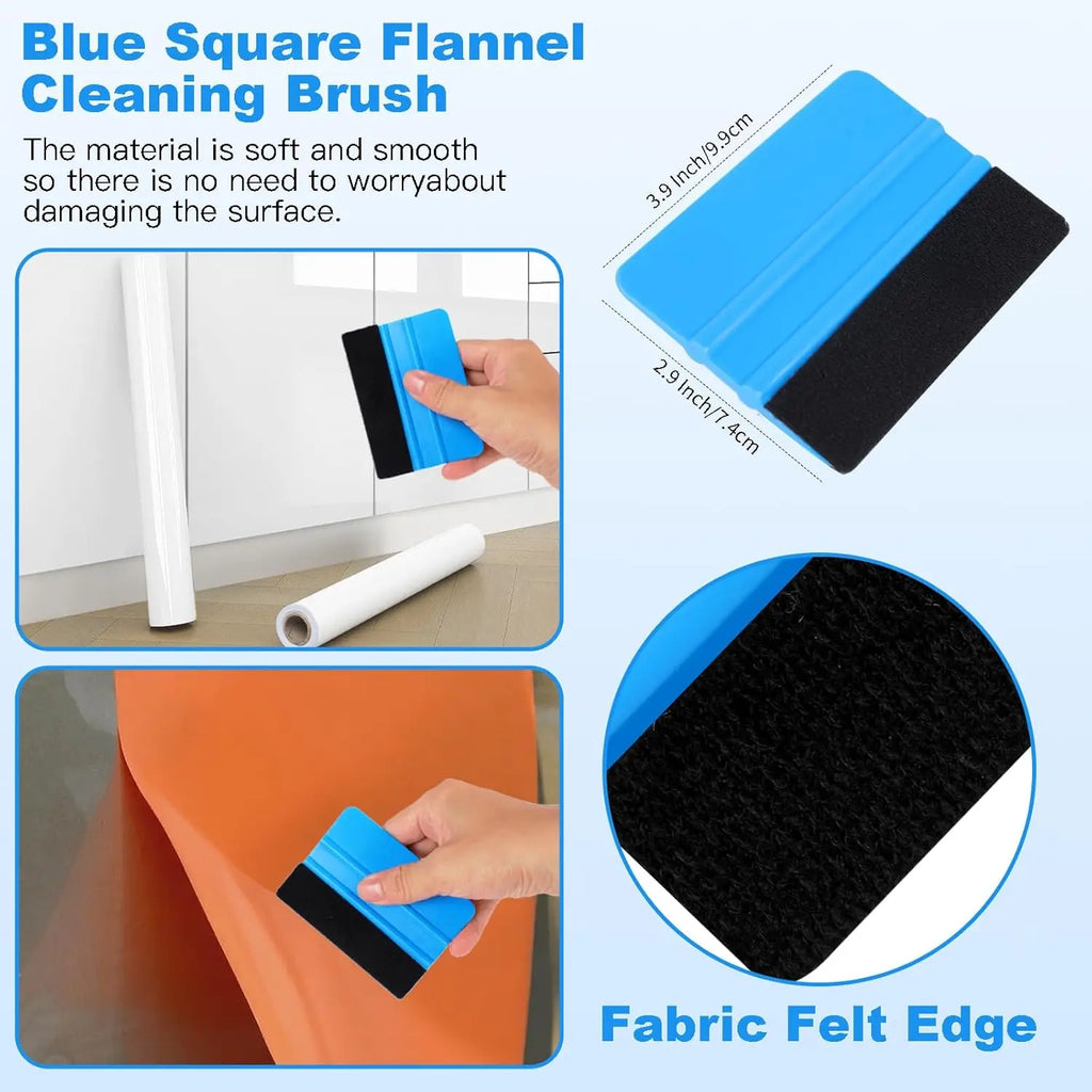 Car Vinyl Wrap Kit – Squeegee, Knife & Scraper Tool Set Vinyl Wrap Tool Kit QXL