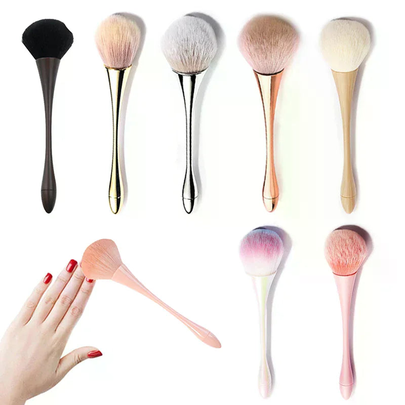 Large Fluffy Nail Dust Brush | Salon Manicure Cleaning Brush Nail Dust Brush QXL
