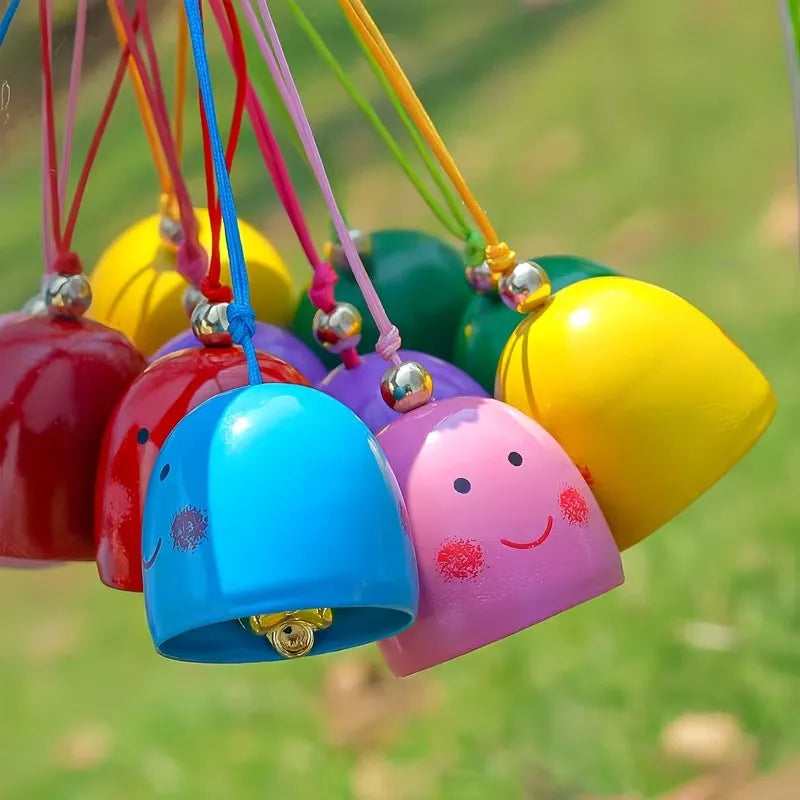 Smiley Face Wind Chimes | Metal DIY Bells Outdoor Decor 3-Pack Outdoor Wind Chimes QXL