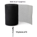 Plastic Gutter Guard Mesh Roll & 10 Hooks | Leaf & Bird Blocker Gutter Guard Mesh QXL 018x8m