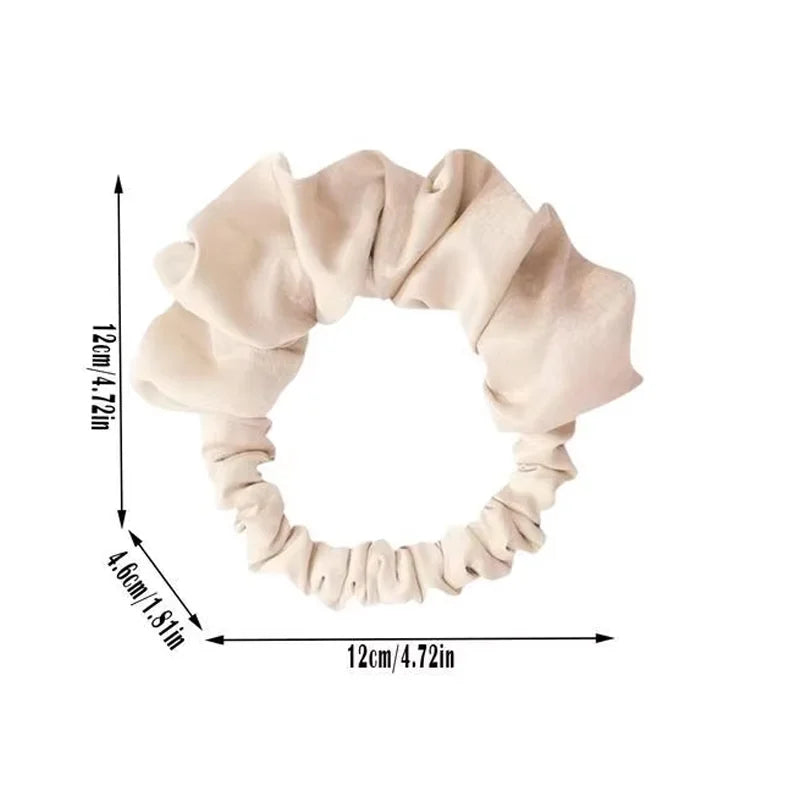 8-Color Satin Elastic Headband & Heatless Hair Curling Roller Satin Hair Roller QXL