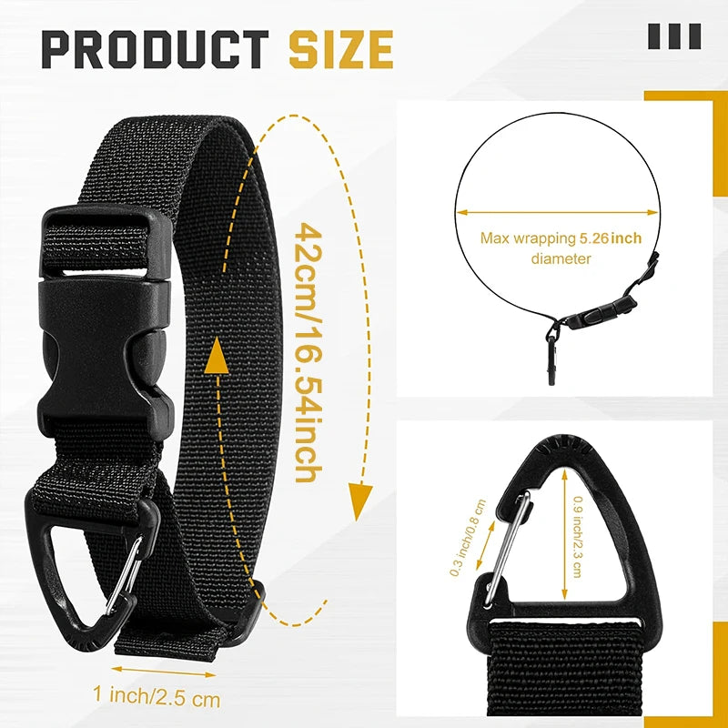 2/4-Pack 45cm Adjustable Nylon Cord Organizer | Triangle Buckle Cord Organizer Strap QXL