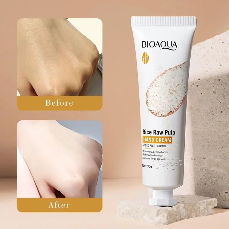 BIOAQUA Rice Hand Cream – Nourishing Deep Hydration 30g Hand Cream QXL