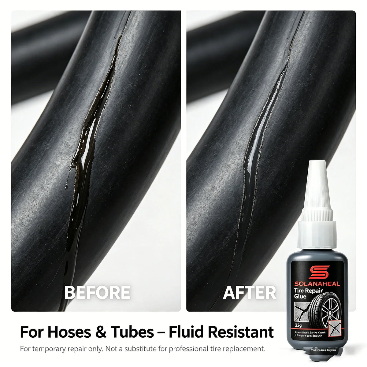 Tire Repair Adhesive | Car Tire Crack & Puncture Sealant Tire Repair Adhesive QXL