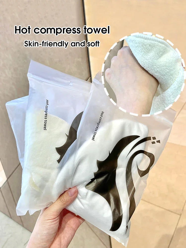 Hot & Cold Compress Face Towel | Steam Skin-Friendly Wrap Face Compress Towel QXL