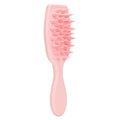 Silicone Scalp Massage Brush | Long Handle Shampoo Hair Comb Scalp Massage Brush QXL A- Pink China Mainland