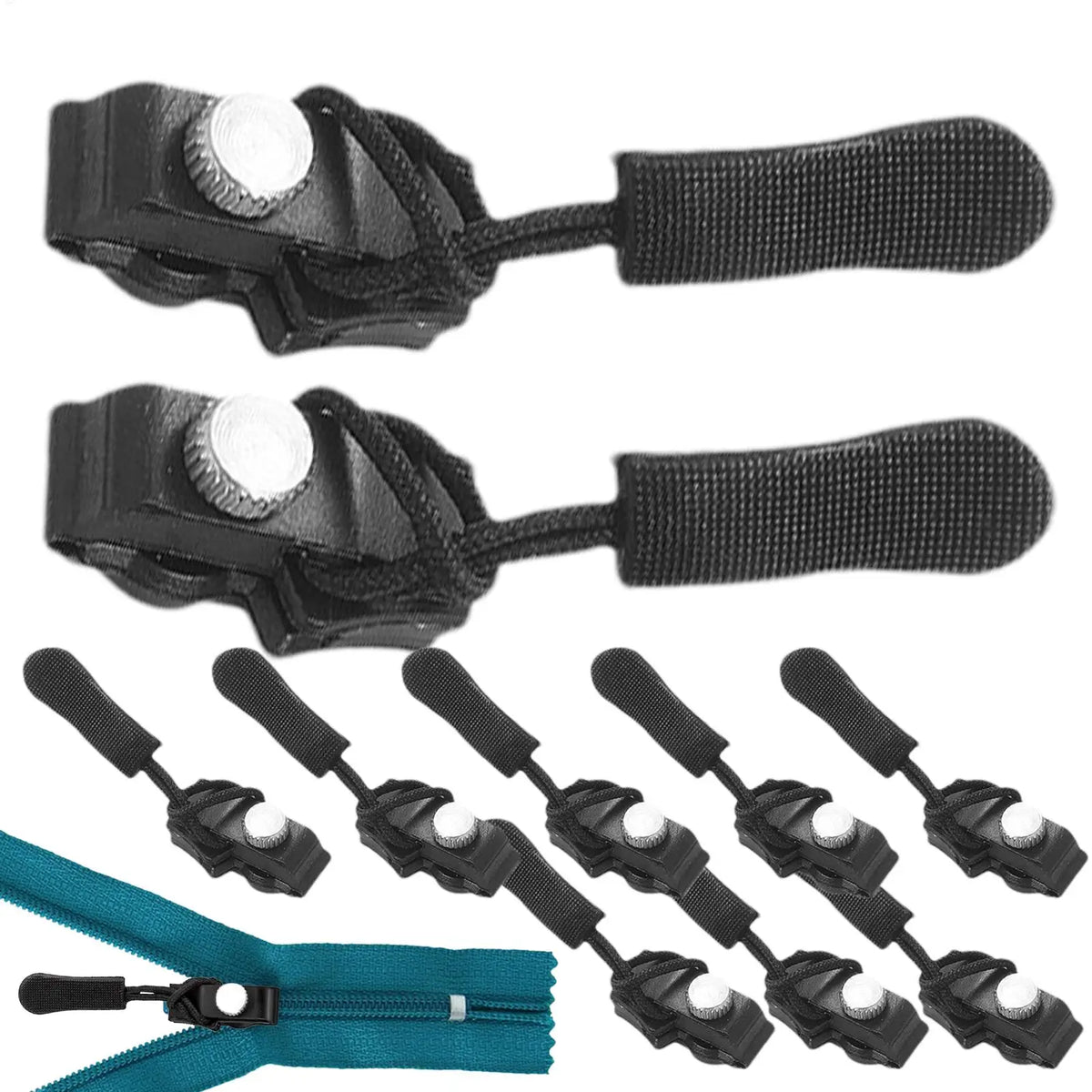 10-Pack Universal Zipper Repair Kit – Slider Replacement Set Zipper Repair Kit QXL