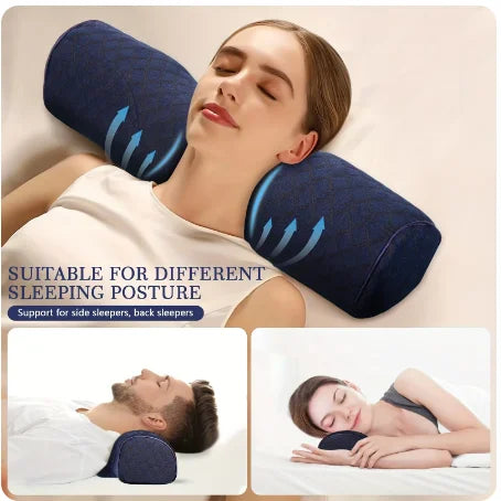 Memory Foam Neck Pillow | Cervical Support, Breathable Cover Memory Foam Pillow QXL