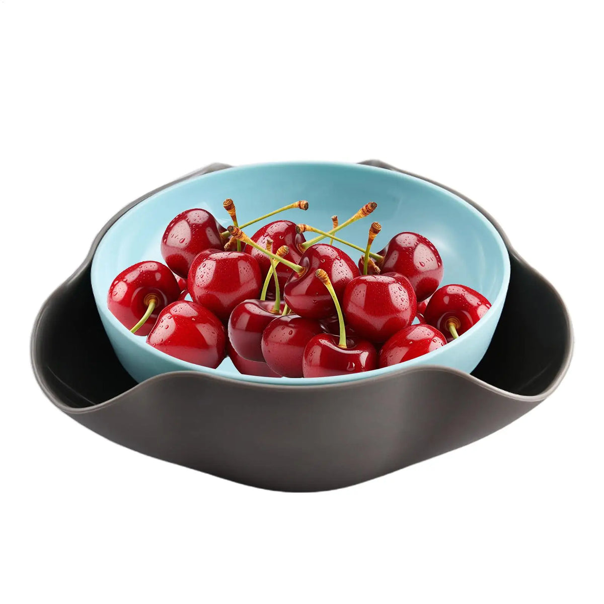 Double Layer Pistachio Bowl with Nut Shell Organizer Snack Serving Bowl QXL