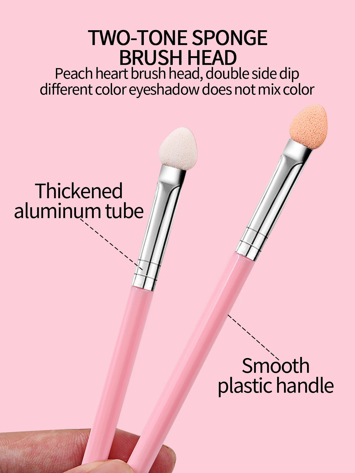Eyeshadow & Nail Smudge Brush Set | Sponge Applicators Smudge Brush Set QXL