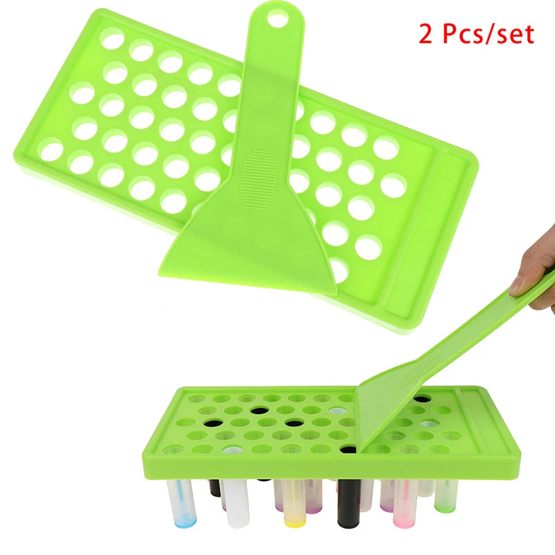 DIY Lip Balm Making Kit – 50-Tube Filling Tray & Spatula Lip Balm Crafting Kit QXL