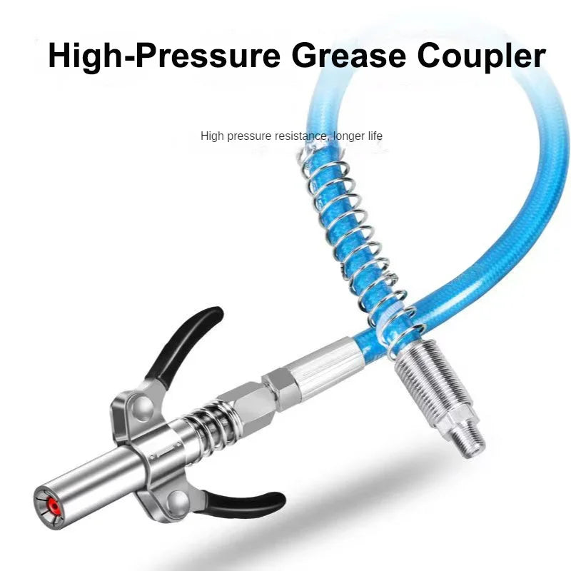 Quick-Release Grease Gun Coupler NPT 1/8 – 10,000 PSI Heavy Duty Grease Gun Coupler QXL