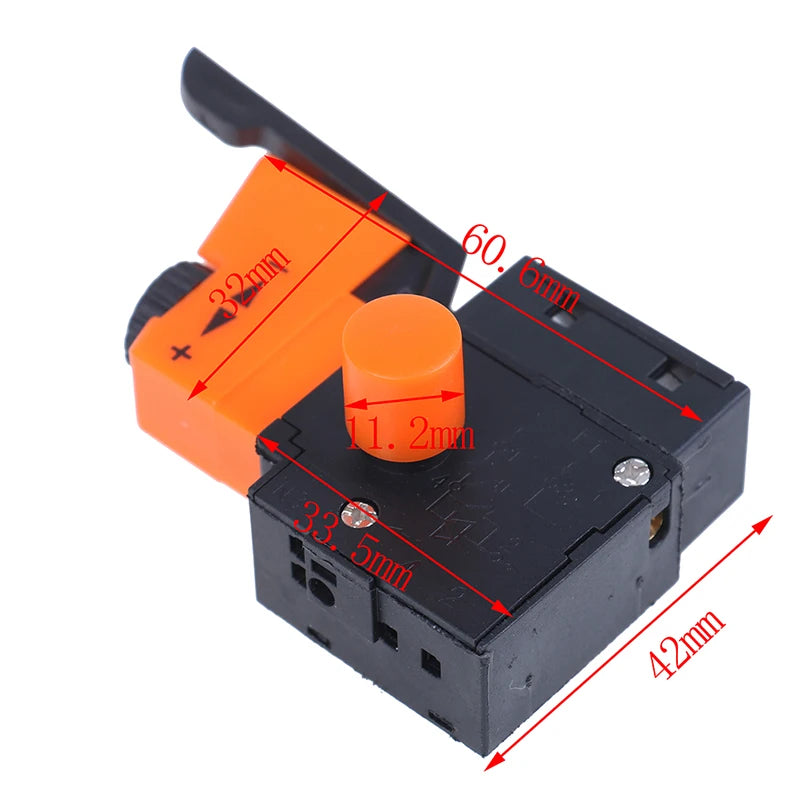 FA2/61BEK 6A 220V Adjustable Speed Trigger Switch for Drills Power Tool Switch QXL 1PCS