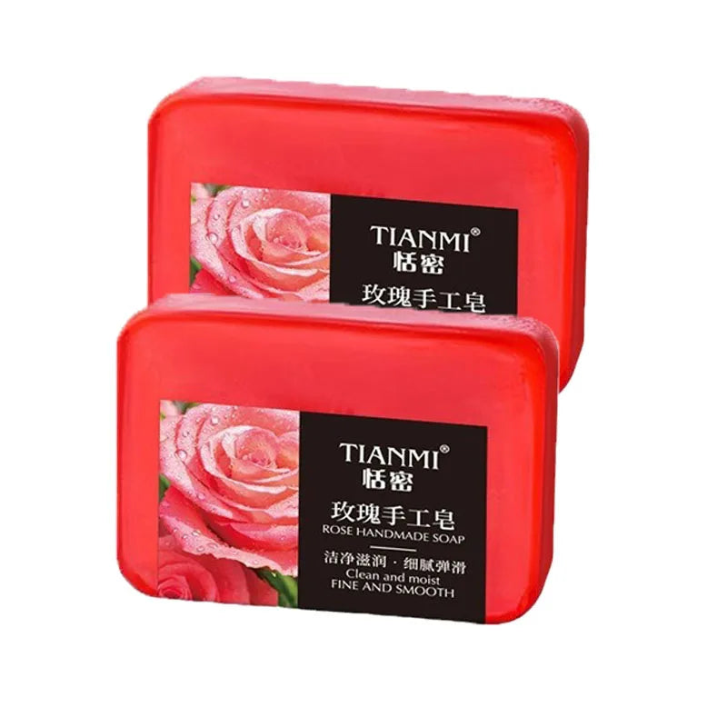 Rose Essential Oil Soap – Cleansing, Moisturizing & Fragrant Bar Soap QXL
