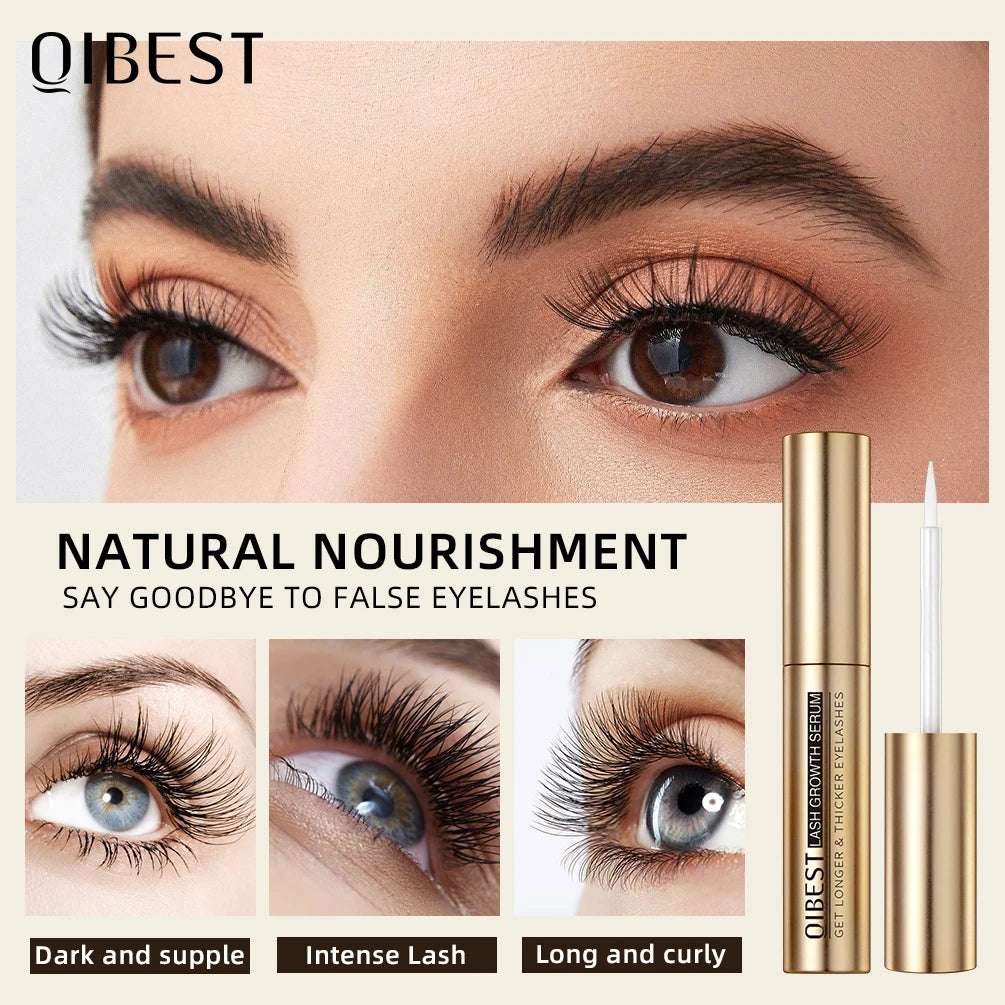 QIBEST Eyelash Growth Serum | Vitamin E Lash Enhancer Lash Growth Serum QXL