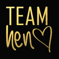 5-Pack Team Bride Gold Temporary Tattoos | Bachelorette Party Temporary Tattoos QXL B-011