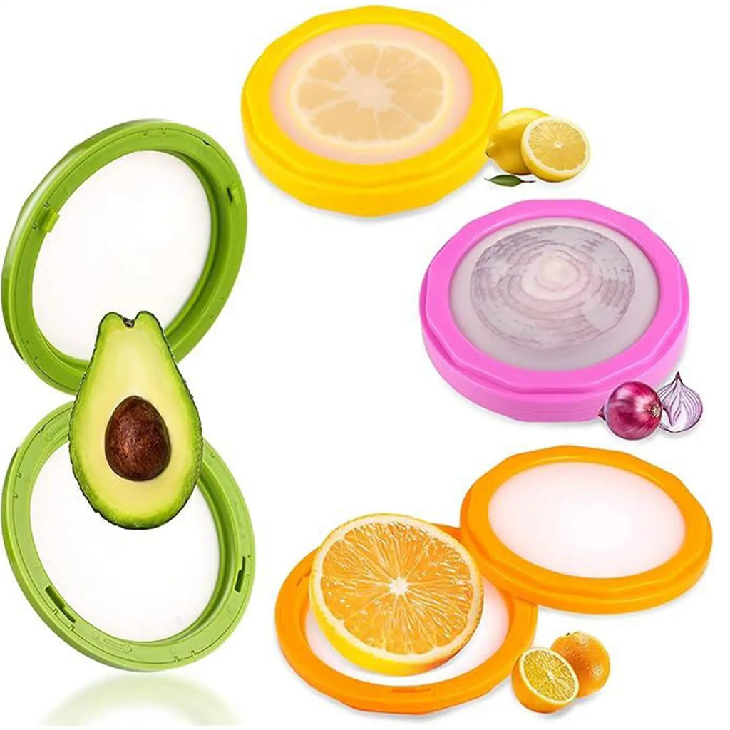 4-Pack Silicone Fruit & Vegetable Storage Containers Food Storage Container QXL
