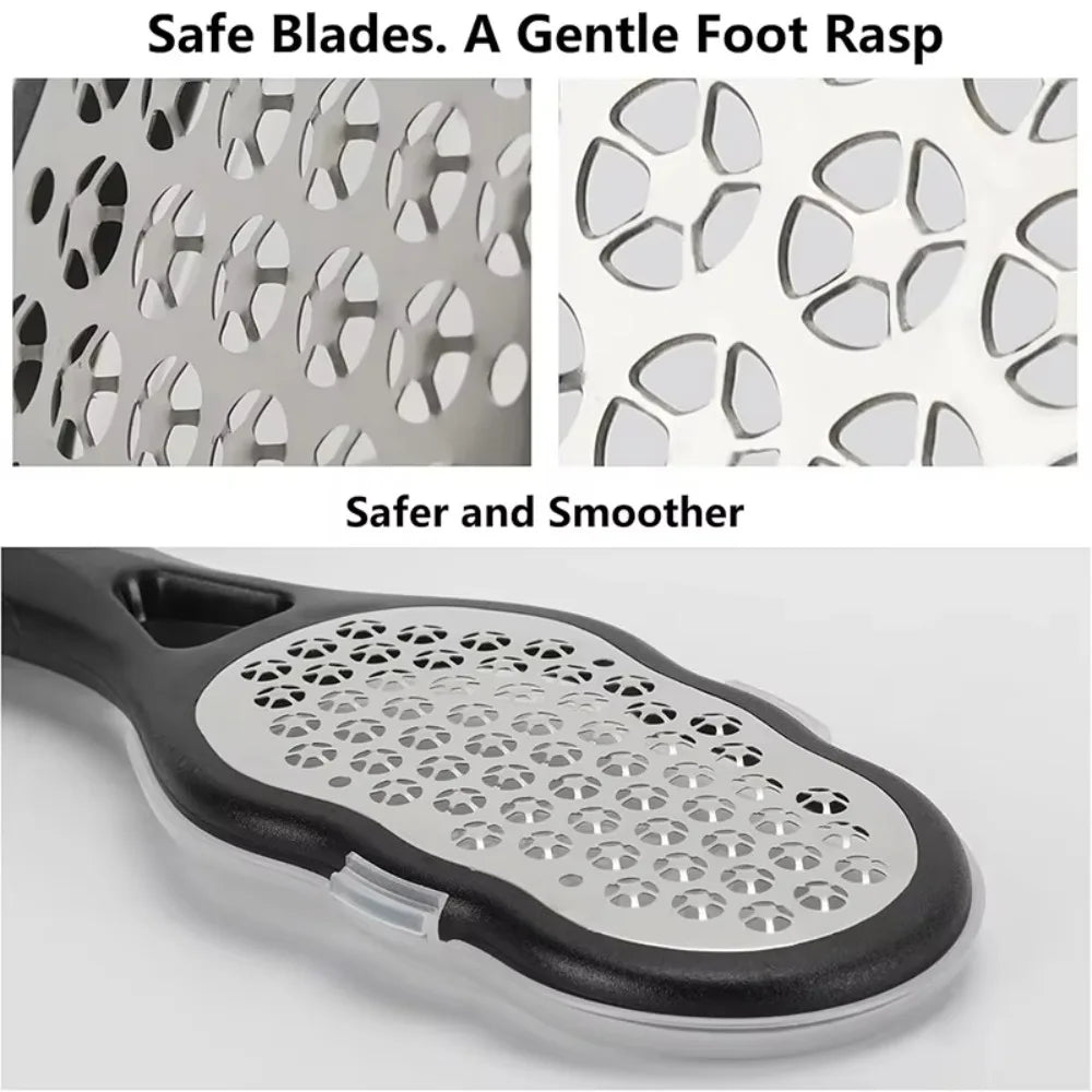 Stainless Steel Foot File & Callus Remover with Storage Cover Foot File QXL