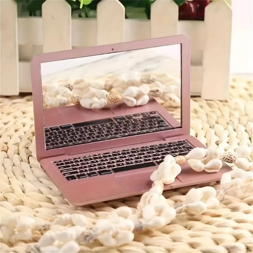 Laptop-Shaped Foldable Pocket Mirror | Mini Makeup Mirror Pocket Makeup Mirror QXL