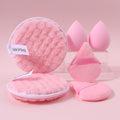 KOSSHOW 6-Pack Pink Makeup Sponge & Powder Puff Set Makeup Sponge Puff QXL Pink