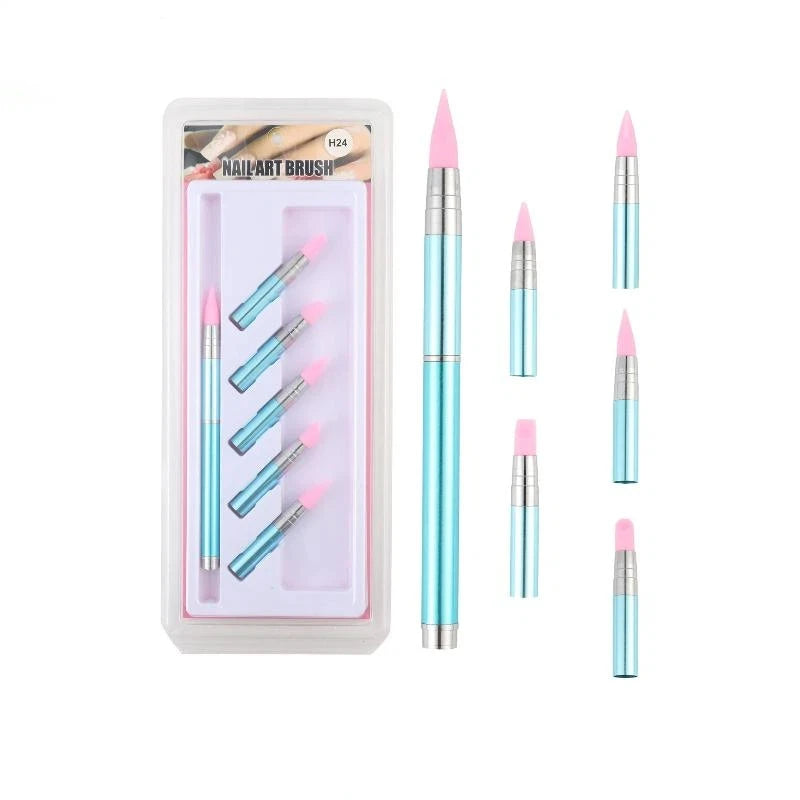 Silicone Nail Art Sculpting Pen – Carving, Embossing & Glue Nail Art Sculpting Pen QXL A4