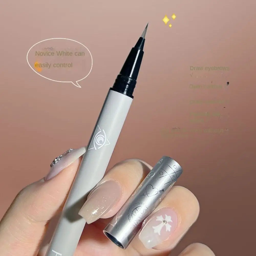 2-Pack Waterproof Liquid Eyebrow Pencil & Fine Liner Brush Pen Liquid Eyebrow Pencil QXL