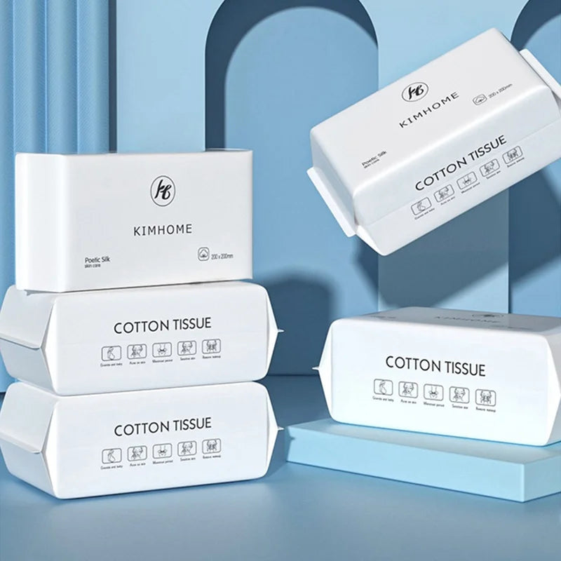 Disposable Face Towels | Soft Pearl Cotton Makeup Remover Wipes Disposable Face Towel QXL