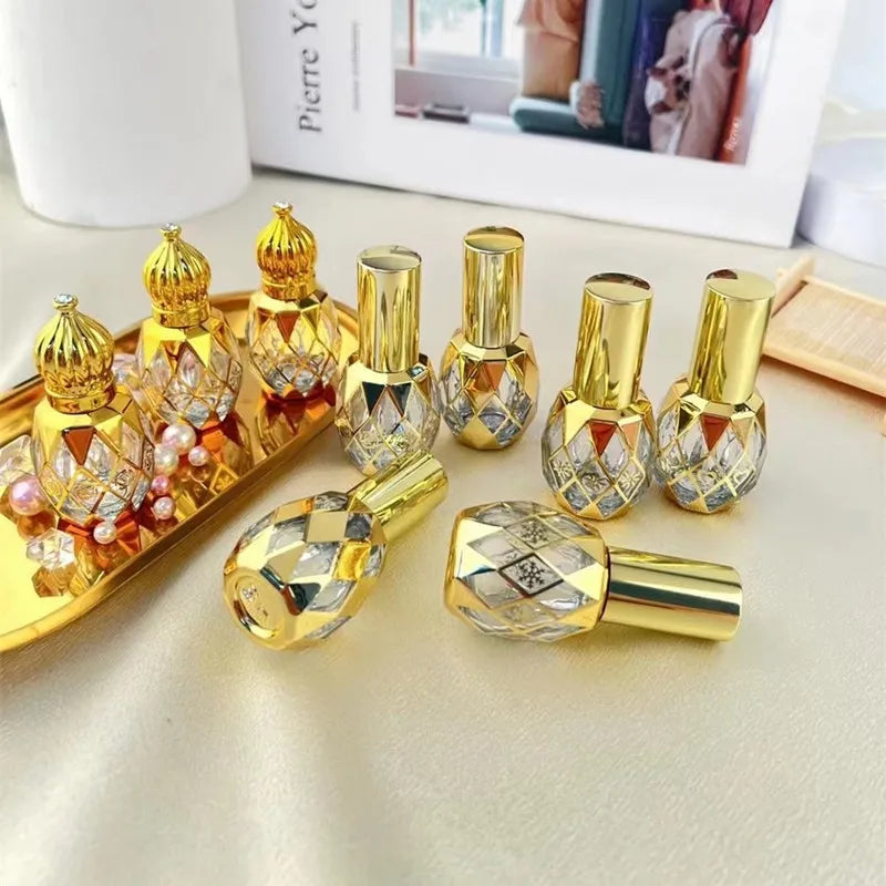 8ml Gold Glass Roll-On & Mist Spray Perfume Atomizer Bottle Perfume Atomizer Bottle QXL
