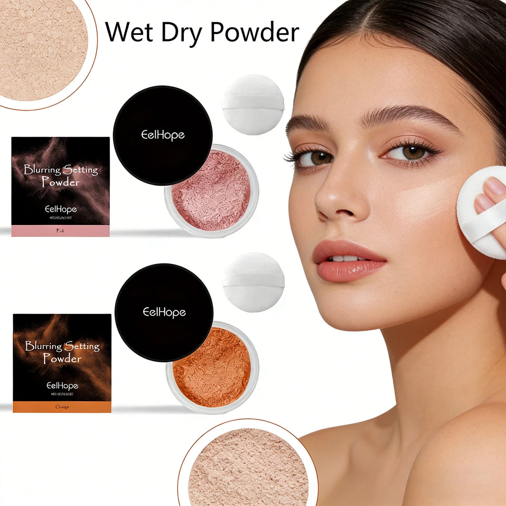 Eelhope 2-in-1 Wet Dry Setting Powder | Matte Oil Control SPF Setting Powder QXL
