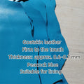 Peacock Blue Top-Grain Goatskin Leather 0.6–0.7mm | DIY Lining Leather Craft Sheet QXL Peacock Blue 20x30cm China Mainland