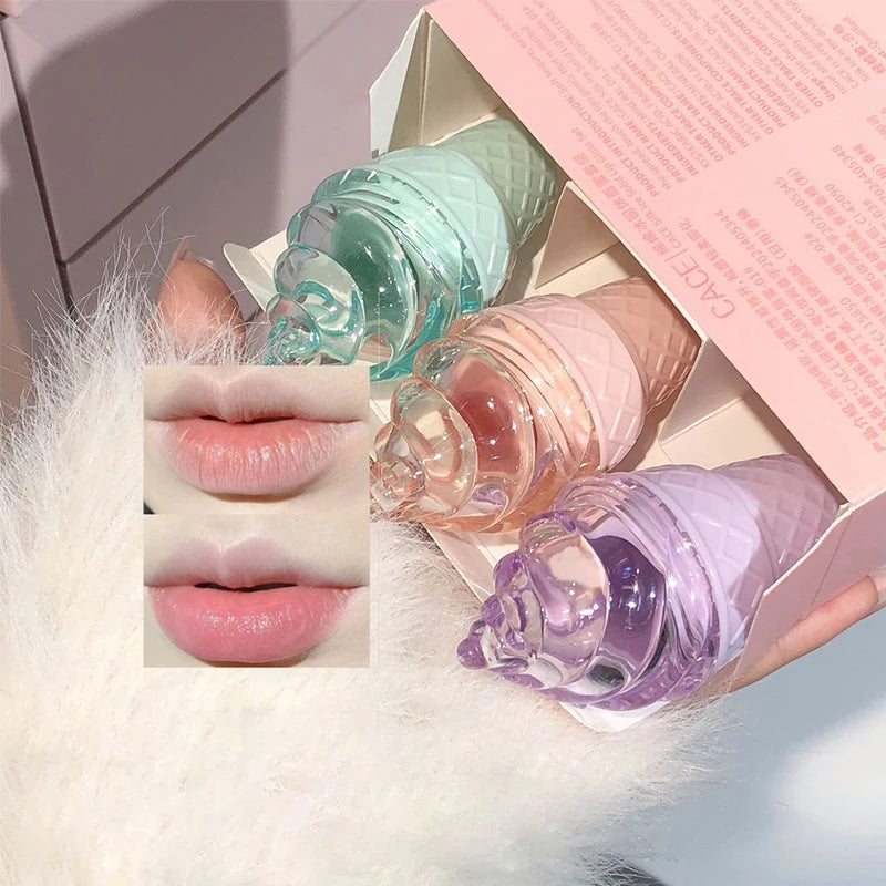 3-Piece Solid Lip Gloss Set | Moisturizing Lip Balm & Tint Lip Gloss Set QXL