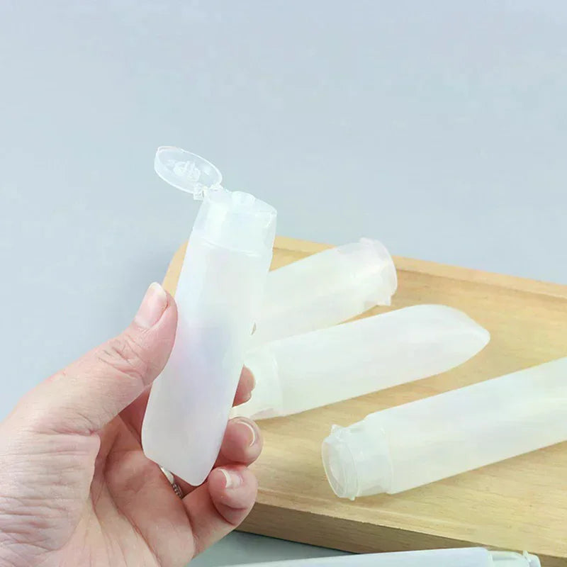 10-Pack Empty PE Squeeze Tubes 30/50ml | Refillable Travel Containers Refillable Squeeze Tubes QXL