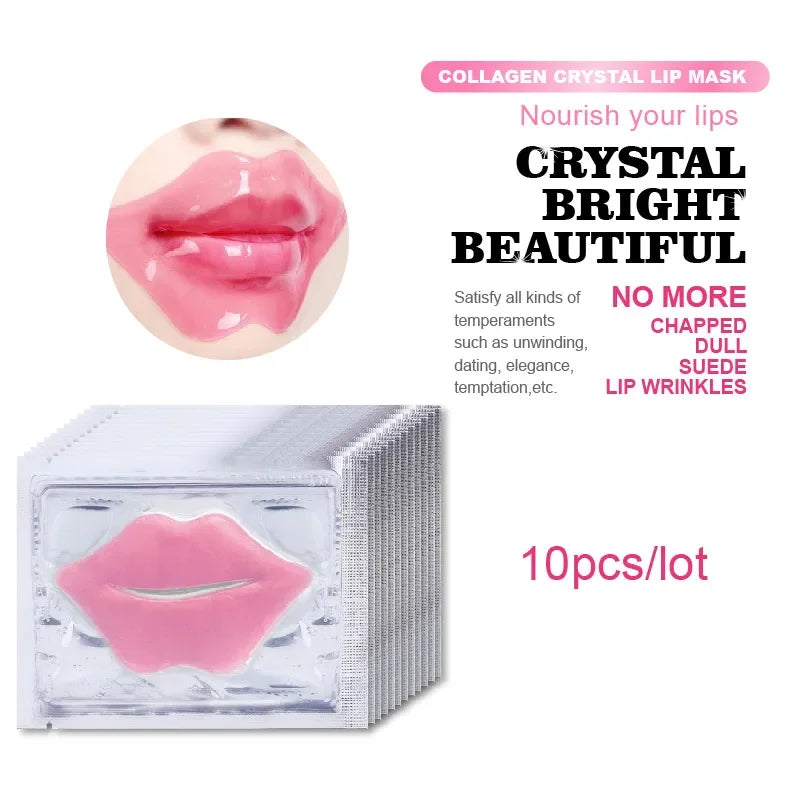 SADOER 10-Pack Collagen Crystal Lip Mask Patches | Plump & Hydrate Lip Mask Patches QXL