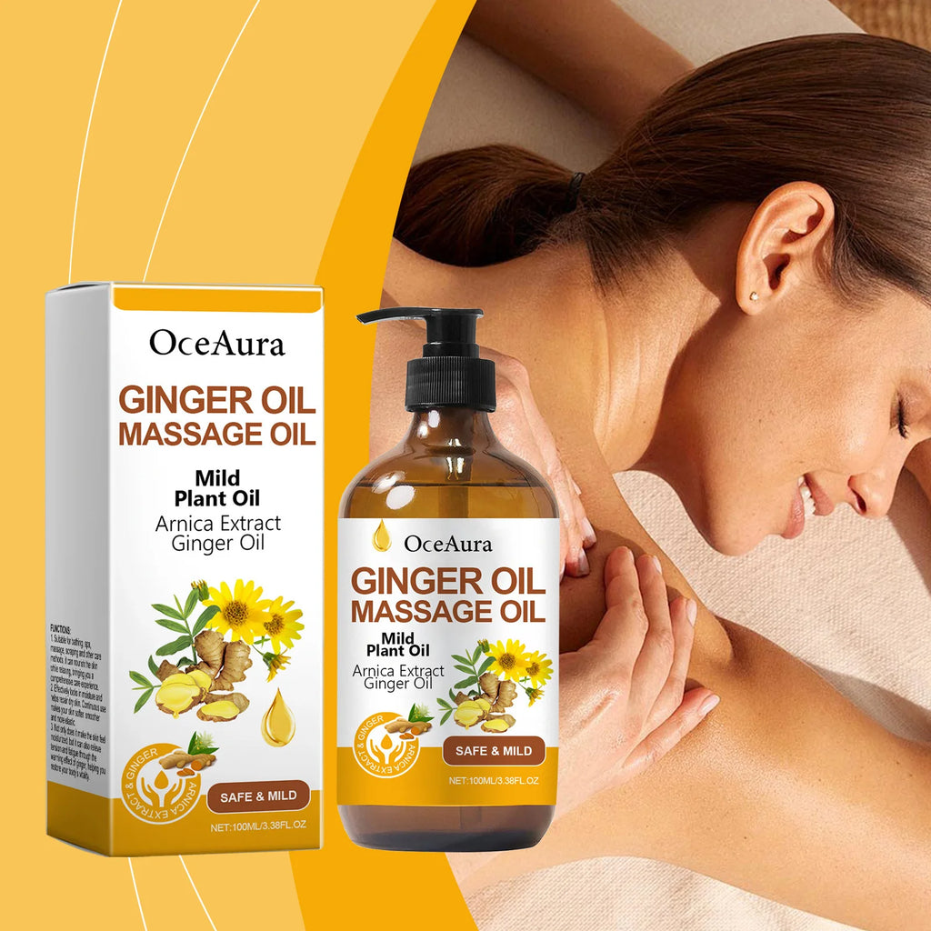 Ginger Body Massage Essential Oil | Firms & Nourishes Skin Body Massage Oil QXL