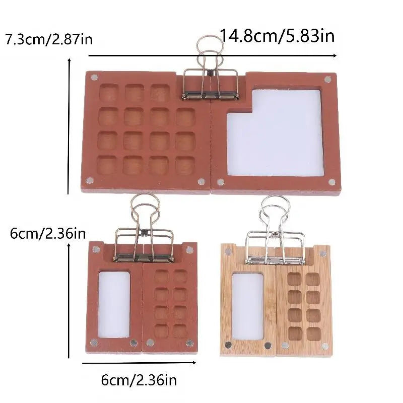 Mini Watercolor Palette Box – 8 & 15 Grid Leakproof Travel Watercolor Palette Box QXL