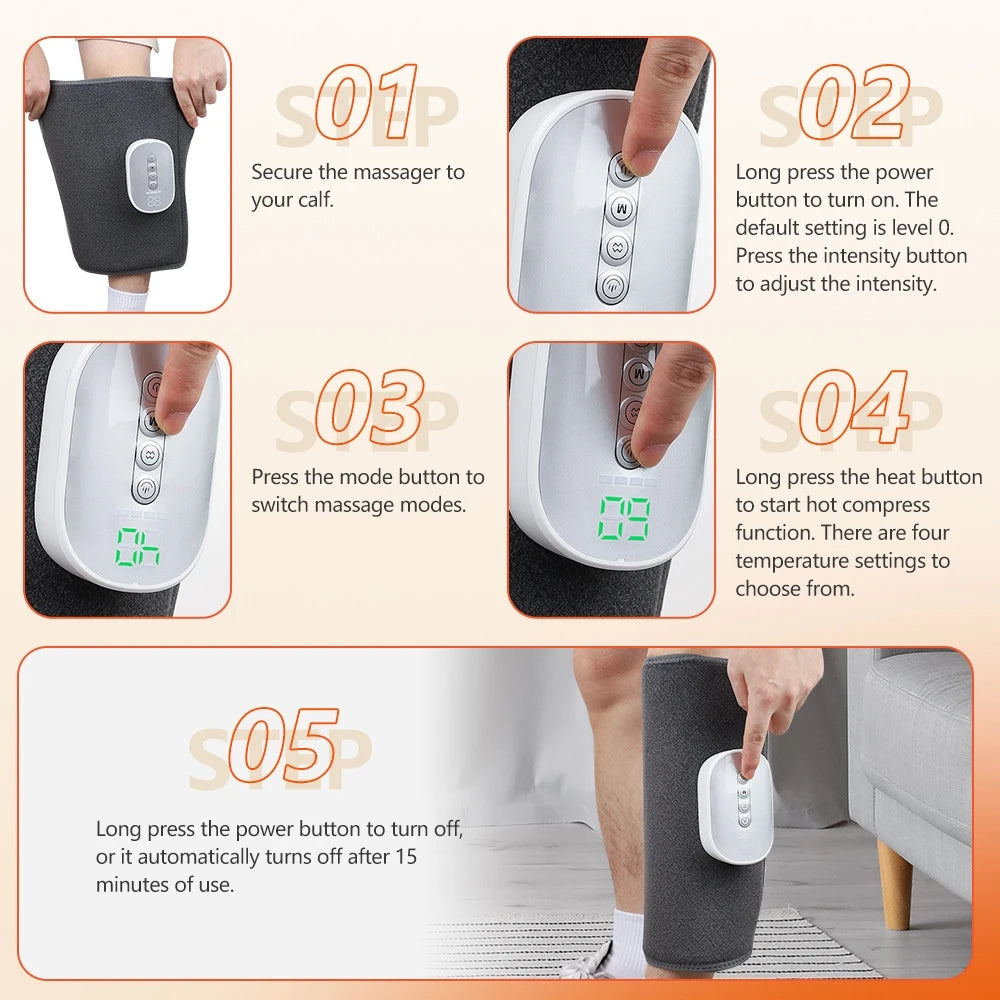 Wireless Air Compression Leg Massager | 4 Modes | QXL Leg Air Massager QXL