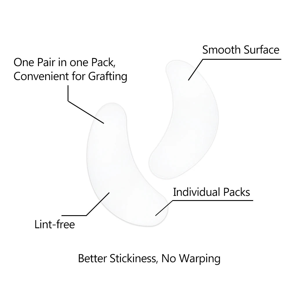 50/100-Pack Under Eye Pads for Lash Extensions | Eye Patches Lash Extension Pads QXL