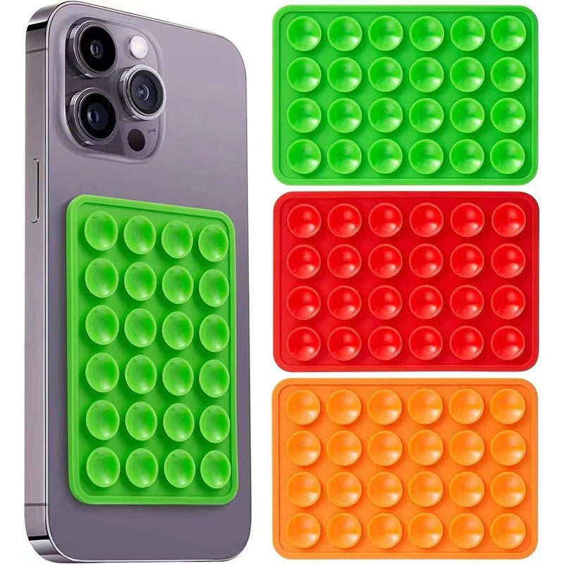 Double-Sided Silicone Suction Pad | 28-Cup Phone Grip Mat Phone Suction Pad QXL