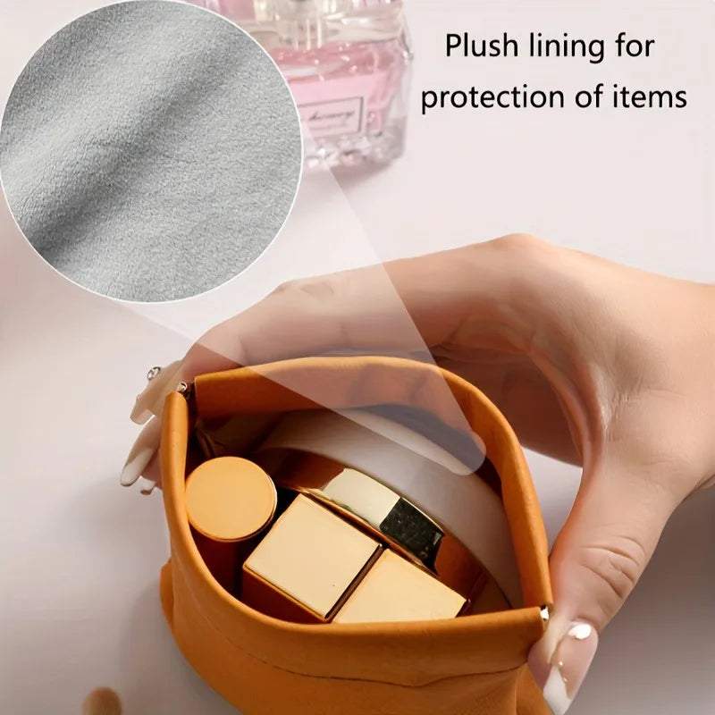 PU Leather Travel Cosmetic Bag & Mini Coin Wallet Cosmetic Travel Bag QXL