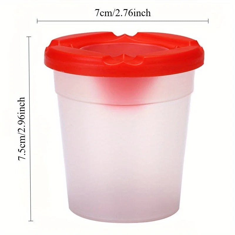 4-Pack Kids Paint Brush Wash Cups | Art & Watercolor Set Art Brush Wash Cup QXL