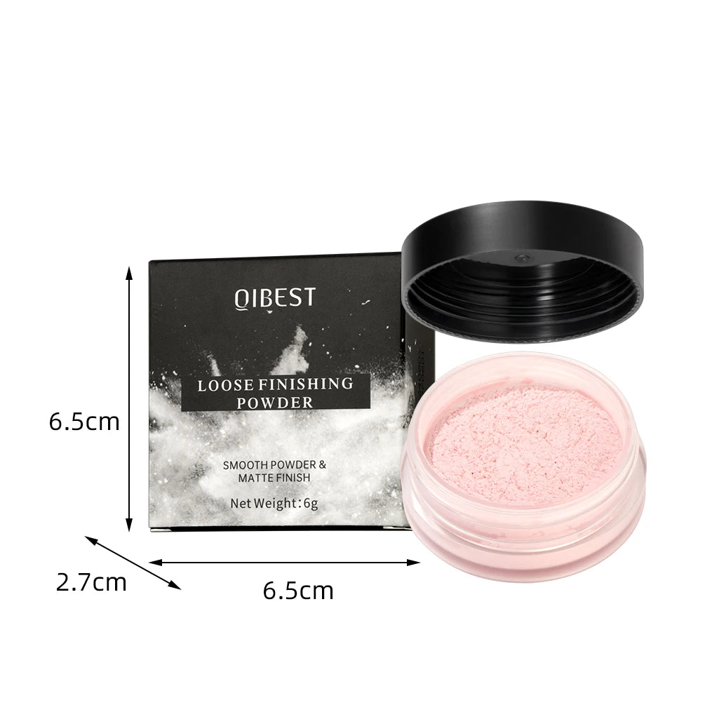 QIBEST Matte Loose Setting Powder | Oil Control 24H Waterproof Loose Setting Powder QXL